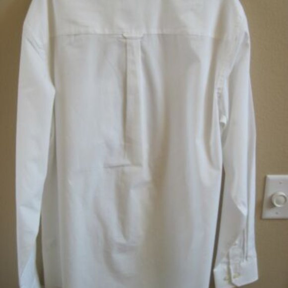 Men's Big Tall IZOD Premium Essentials Button Dress Shirt  LT/GL/LT White NWT - Picture 5 of 6
